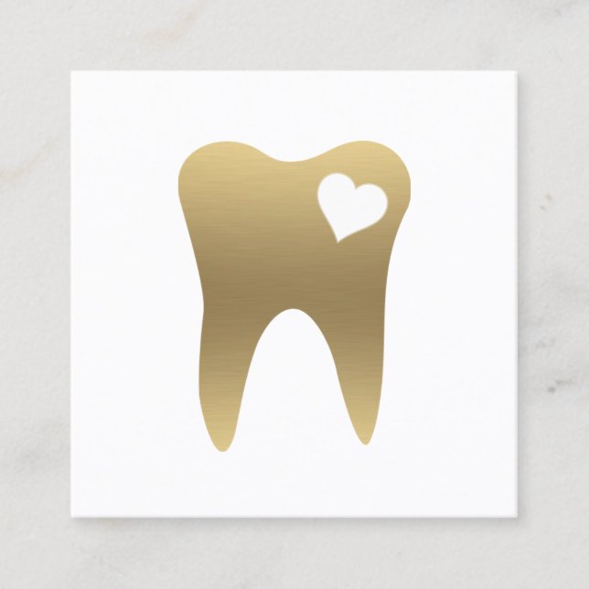 Dental Gold Teeth Business Card (Front)