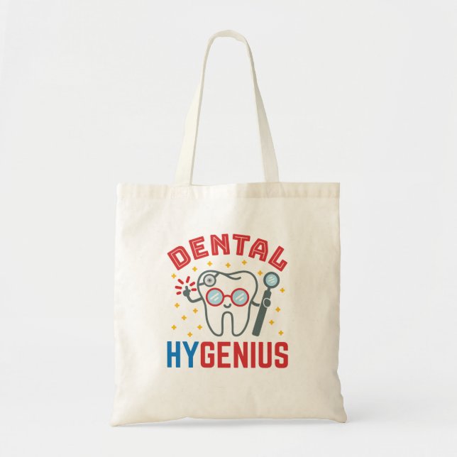 Dental Hygenius Hygienist RDH Funny Appreciation Tote Bag (Front)