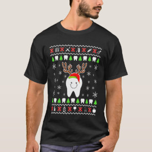 Dental Hygiene Dentist Chirstmas For Women Men T-Shirt