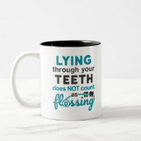 Dental Hygiene Lying Through Teeth Not Flossing