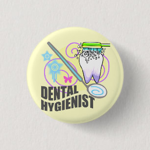 Dental Hygienist 3 Cm Round Badge