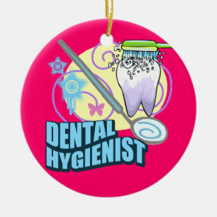 Dental Hygienist Ceramic Tree Decoration