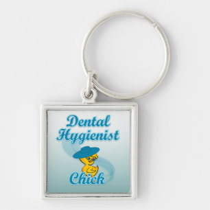 Dental Hygienist Chick #3 Key Ring