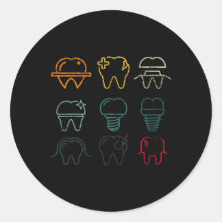 Dental Hygienist Dentist Dental Assistant Classic Round Sticker