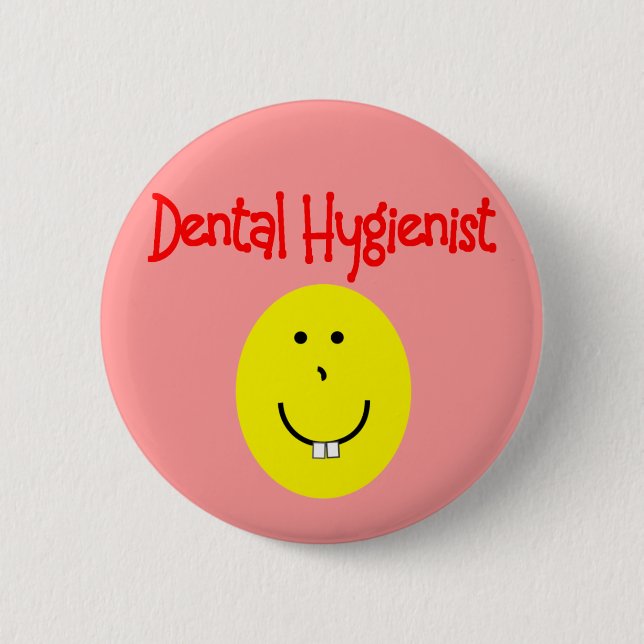 dental hygienist gifts---Funny 6 Cm Round Badge (Front)