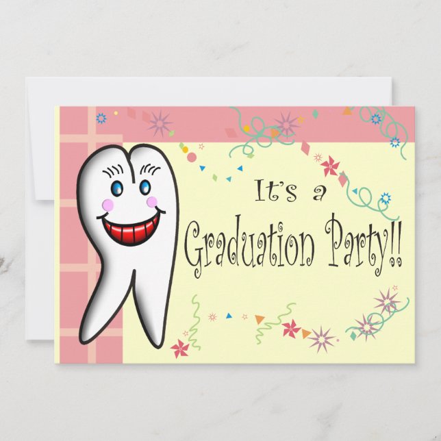 Dental Hygienist Graduation Invitations (Front)