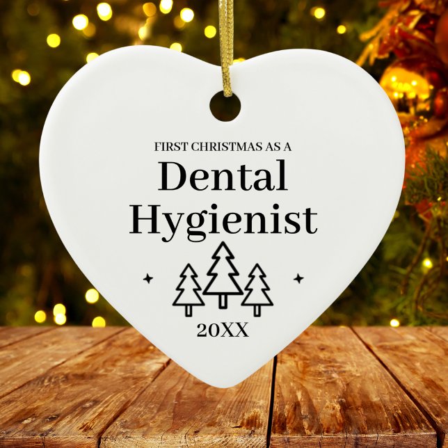Dental Hygienist New Job Christmas Ceramic Tree Decoration (Dental Hygienist New Job Christmas Ceramic Ornament
)