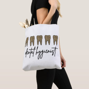 Dental Hygienist RDH Dentist Cheetah print gifts Tote Bag