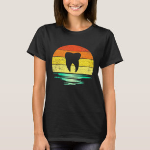 Dental Hygienist Sunset Tooth Dentist T-Shirt