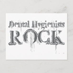 Dental Hygienists Rock Postcard