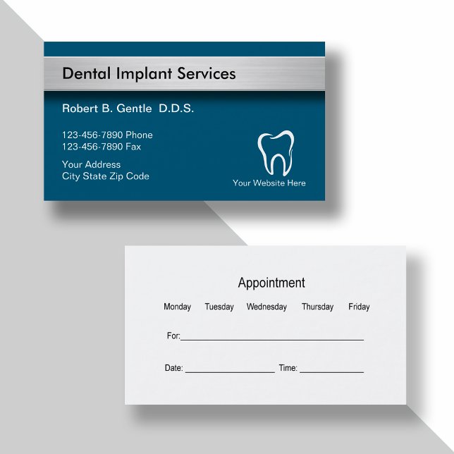 Dental Implants Business Cards (Creator Uploaded)