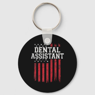 Dental Istant American Flag Usa Patriot Patriotic  Key Ring