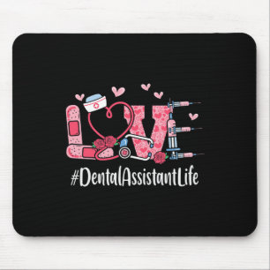Dental Istant Love Valentine Day Women Heart Appre Mouse Pad