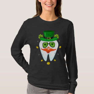 Dental Leprechaun Tooth Shamrock St Patricks Day D T-Shirt