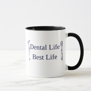 Dental Life Best Life Black Combo Mug