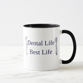 Dental Life Best Life Black Combo Mug