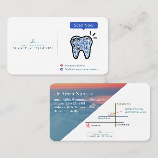 Dental Office Business Card (Front/Back)