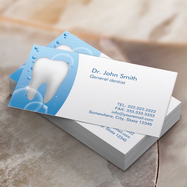 Dental Office Dentist Bright Tooth Dental Care Appointment Card (Creator Uploaded)