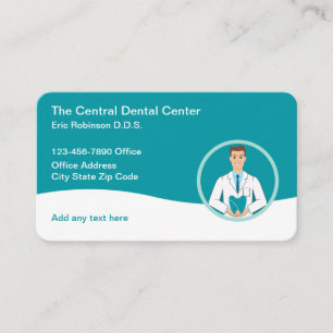 Dental Office Dentist Business Cards Modern