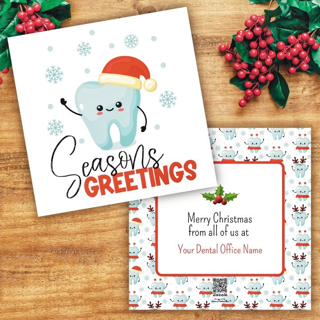 Dental Office Flat Holiday Card (Creator Uploaded)
