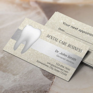 Dental Office Ivory Glitter Dentist Appointment