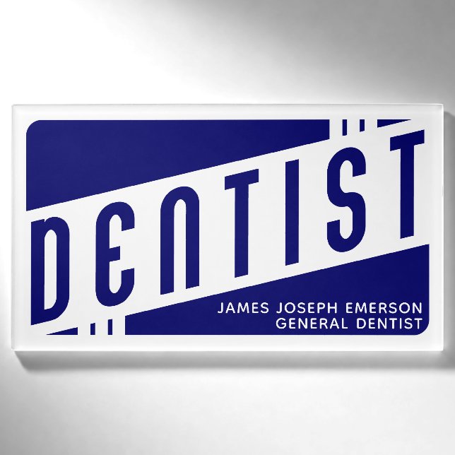 Dental Office Name Tag (Front)