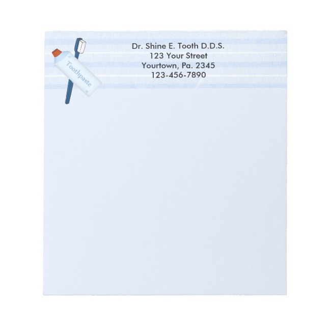 Dental Office Notepad (Front)
