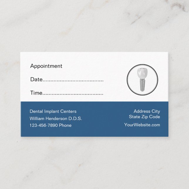 Dental Office Patient Appointment Reminder  (Front)