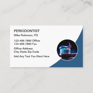 Dental Office Periodontist Business Cards