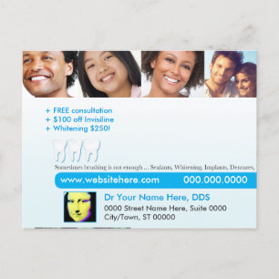 Dental postcard Sometimes brushing is not enough