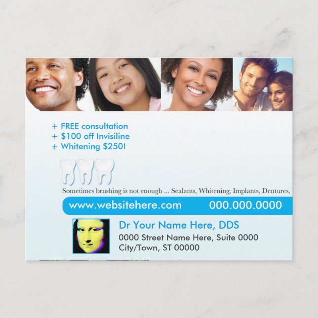 Dental postcard | Sometimes brushing is not enough (Front)