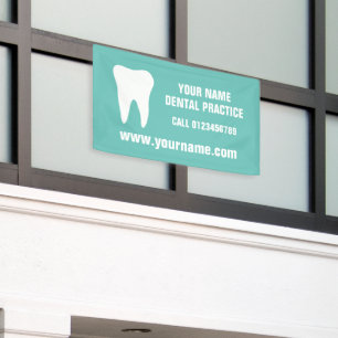 Dental practice advertising banner for dentist