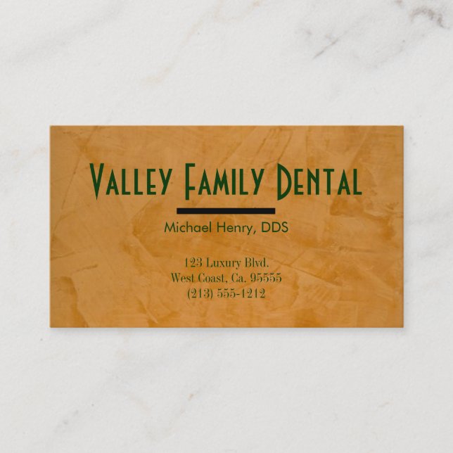 Dental Practice Business Cards (Front)