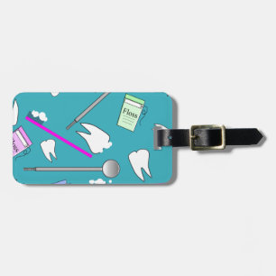 Dental Profession Tools Design Luggage Tag