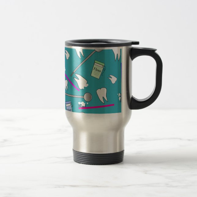 Dental Profession Tools Design Travel Mug (Right)