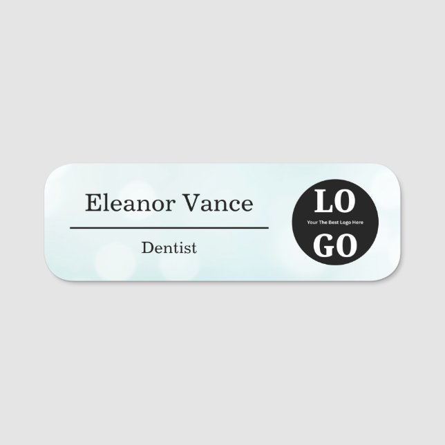 Dental Professional Custom Magnetic Pin Name Tag (Front)