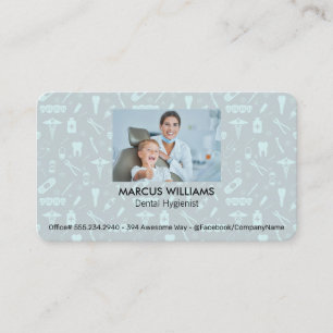 Dental Professional   Health Care Pattern Business Card