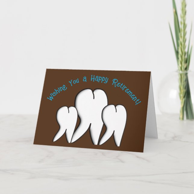 Dental Retirement Tooth 2 Card (Front)