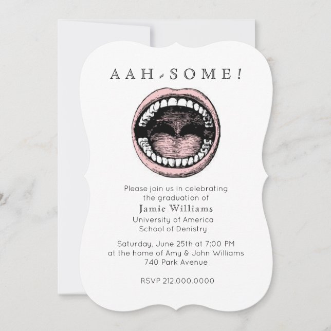 Dental School Grad Party Invitation (Front)