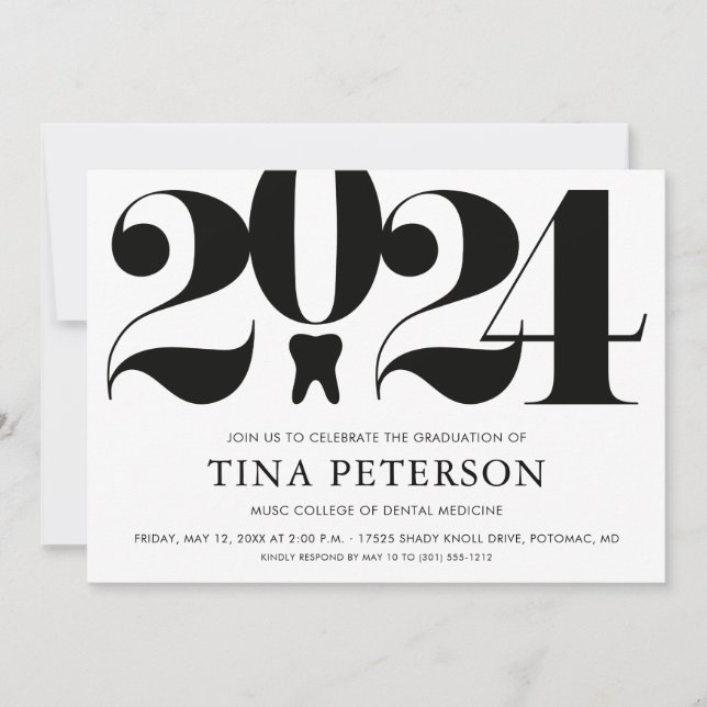 Dental School Graduation Invitation (Front)