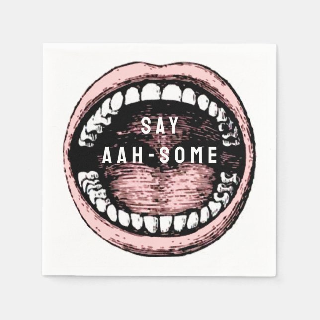 Dental School Graduation Napkin (Front)