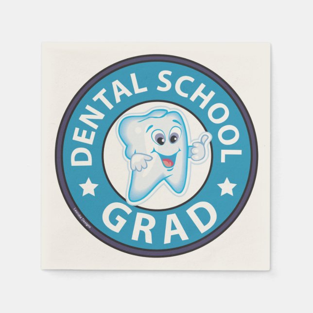 Dental School Graduation Napkin (Front)