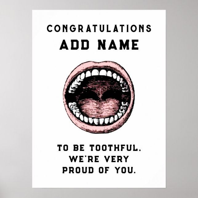 Dental School Graduation Poster (Front)