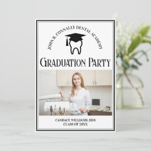 Dental School Photo Custom Graduation Party Invitation