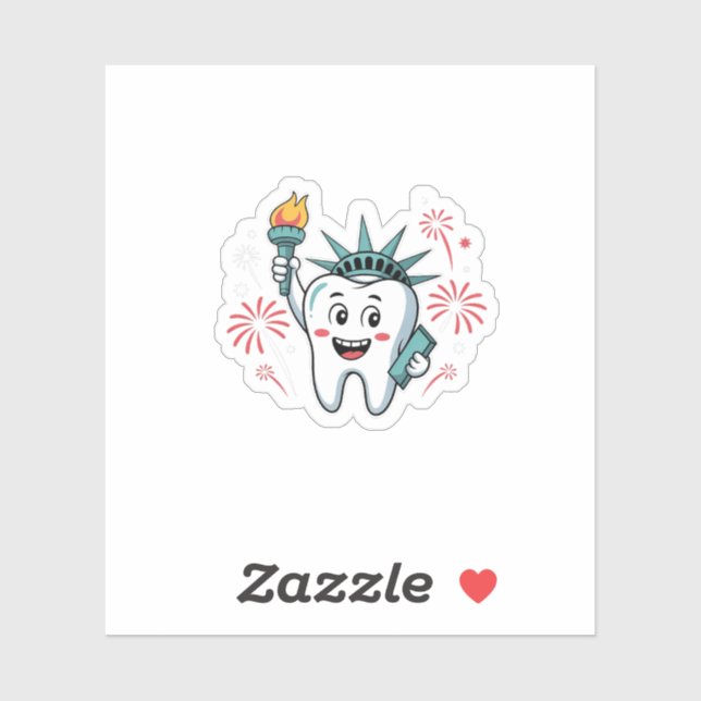 Dental Squad 4th Of July Dentist Funny American   (Sheet)