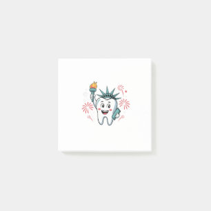 Dental Squad 4th Of July Dentist Funny American Post-it Notes
