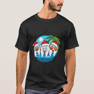 Dental Squad Christmas In July Tropical Beach Summ T-Shirt
