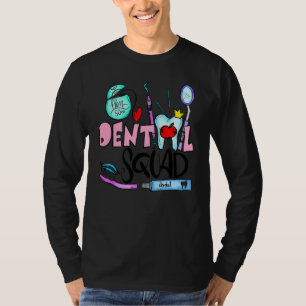 Dental Squad Cute Dentist Office Hygienist Staff T-Shirt