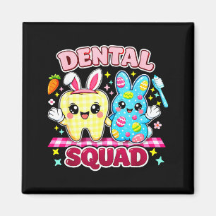 Dental Squad Cute Easter Dentist Team Magnet