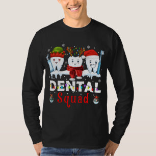 Dental Squad Cute Tooth Christmas Dentist Merry X- T-Shirt